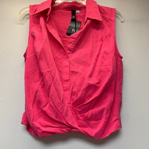 Kut from the Kloth Tops - Kut from the Kloth Sleeveless Top Womens Small Magenta NEW KT119901 Twist Front